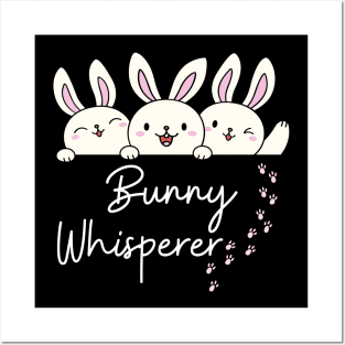 Bunny Whisperer T-Shirt, Rabbit Lover T-Shirt, Rabbit Mom T-Shirt, Rabbit Mom T-Shirt, Rabbit Dad T-Shirt, Funny Rabbit T-Shirt, Posters and Art